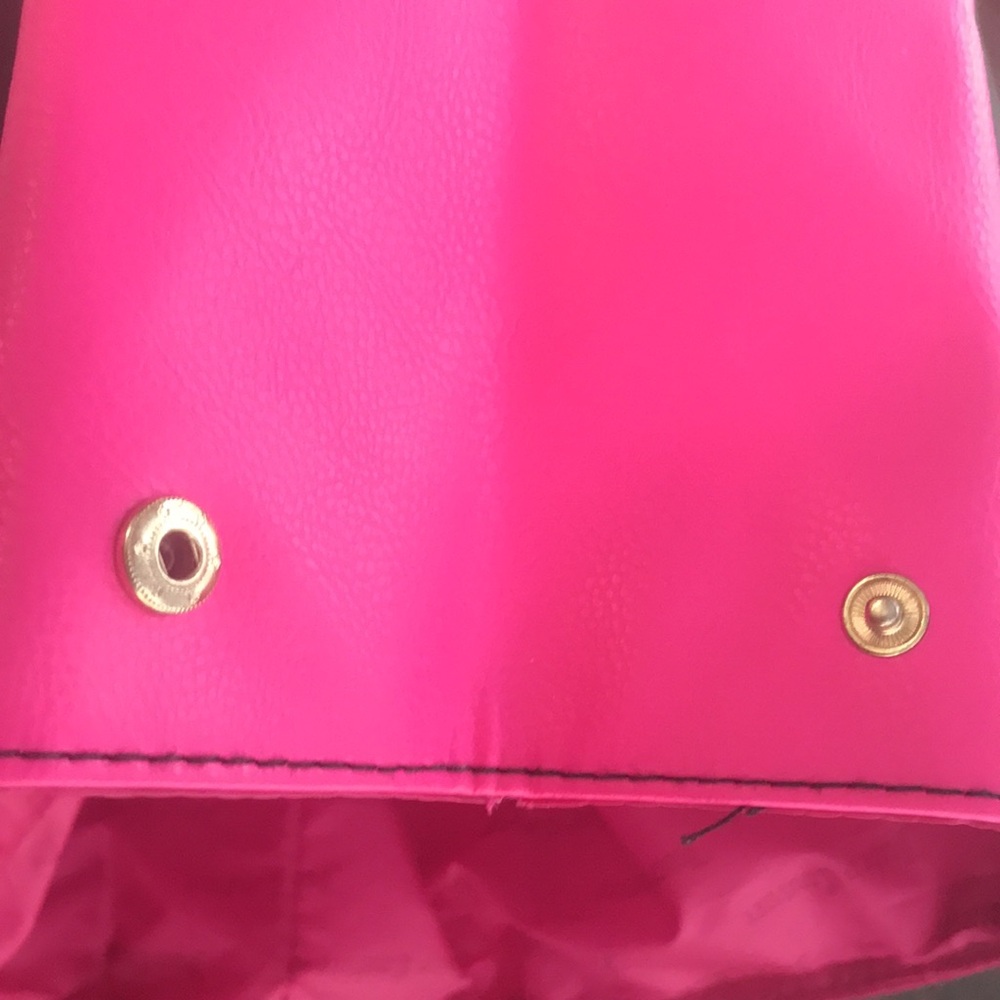 JUICY COUTURE backpack. May b copy. Jet black/Hot pink. Tags n pics. Snap sides - Picture 7 of 10